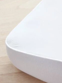 Alèse/drap Housse Résistant En Tencel Toucher Doux Blanc - Vertbaudet -Literie Bébé alesedrap housse resistant en tencel toucher doux 2