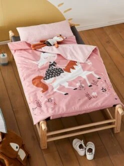 Couchage De Sieste Maternelle MINILI PRINCESSE NATURE Personnalisable Rose - Vertbaudet -Literie Bébé couchage de sieste maternelle minili princesse nature personnalisable 5