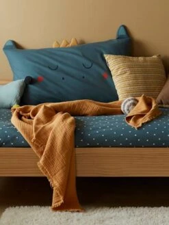 Couverture En Gaze De Coton Bio Caramel - Vertbaudet -Literie Bébé couverture en gaze de coton bio 2