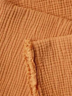 Couverture En Gaze De Coton Bio Caramel - Vertbaudet -Literie Bébé couverture en gaze de coton bio 3