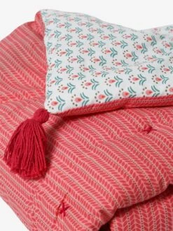 Couvre-lit EDEN INDIA Rose / Multicolore - Vertbaudet -Literie Bébé couvre lit eden india 3