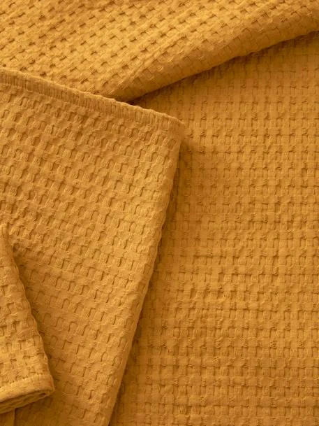 Couvre-lit Nid D'abeille Caramel - Vertbaudet 5 Couvre-lit Nid D'abeille Caramel - Vertbaudet – Image 3