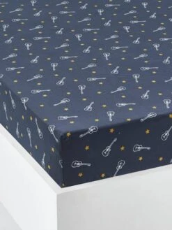 Drap-housse Enfant ROCK STAR Marine Foncé - Vertbaudet