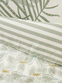 Housse De Couette Bébé TREK Oeko-Tex® Blanc Imprimé - Vertbaudet -Literie Bébé housse de couette bebe trek oeko tex 3