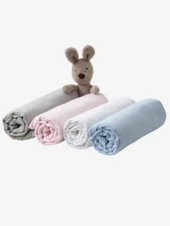 Lot De 2 Draps-housses Bébé En Jersey Uni Blanc Blanc - Vertbaudet 8 Lot De 2 Draps-housses Bébé En Jersey Uni Blanc Blanc - Vertbaudet -Literie Bébé lot de 2 draps housses bebe en jersey uni blanc 2