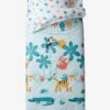 Parure Caradou "facile à Border", Sans Couette JUNGLE PARTY Bleu Tropical - Vertbaudet -Literie Bébé parure caradou facile a border sans couette jungle party