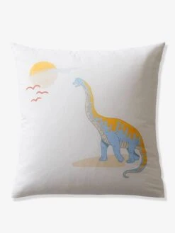 Parure Enfant JURASSIC CAMP Oeko-Tex® Blanc Imprimé - Vertbaudet -Literie Bébé parure enfant jurassic camp oeko tex 3