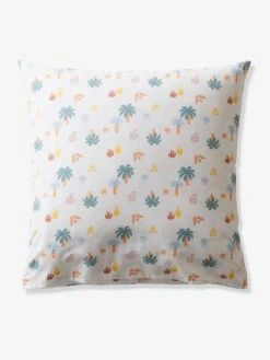 Parure Enfant JURASSIC CAMP Oeko-Tex® Blanc Imprimé - Vertbaudet -Literie Bébé parure enfant jurassic camp oeko tex 4