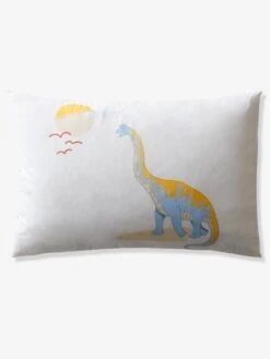 Parure Enfant JURASSIC CAMP Oeko-Tex® Blanc Imprimé - Vertbaudet -Literie Bébé parure enfant jurassic camp oeko tex 5
