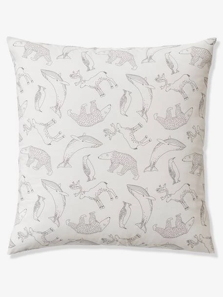 Parure Housse De Couette + Taie D'oreiller Enfant En Coton Bio* Ô MA BANQUISE Marine / écru - Vertbaudet 5 Parure Housse De Couette + Taie D'oreiller Enfant En Coton Bio* Ô MA BANQUISE Marine / écru - Vertbaudet – Image 3