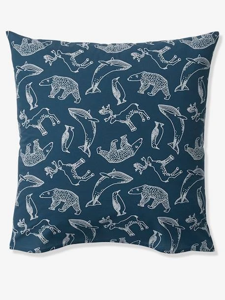 Parure Housse De Couette + Taie D'oreiller Enfant En Coton Bio* Ô MA BANQUISE Marine / écru - Vertbaudet 8 Parure Housse De Couette + Taie D'oreiller Enfant En Coton Bio* Ô MA BANQUISE Marine / écru - Vertbaudet – Image 6