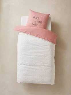 Parure Housse De Couette + Taie D'oreiller Enfant ENTRECHAT Rose - Vertbaudet 12 Parure Housse De Couette + Taie D'oreiller Enfant ENTRECHAT Rose - Vertbaudet -Literie Bébé parure housse de couette taie doreiller enfant entrechat 4