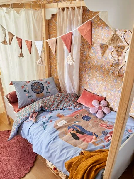 Parure Housse De Couette + Taie D'oreiller Enfant GIPSY ROULOTTE Bleu - Vertbaudet 8 Parure Housse De Couette + Taie D'oreiller Enfant GIPSY ROULOTTE Bleu - Vertbaudet – Image 6