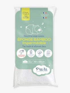 Protège Matelas Imperméable Bamboo Non Traité 60x120 Cm P'TIT LIT Blanc - P'tit Lit