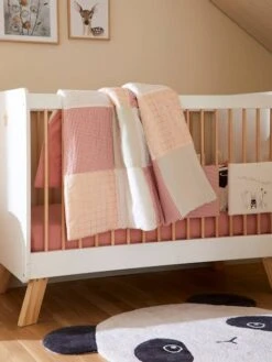 Tapis De Sol Patchwork GIRLY VICHY Rose / Multicolore - Vertbaudet -Literie Bébé tapis de sol patchwork girly vichy 1