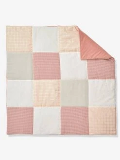 Tapis De Sol Patchwork GIRLY VICHY Rose / Multicolore - Vertbaudet -Literie Bébé tapis de sol patchwork girly vichy 3