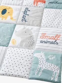 Tapis De Sol Patchwork Jungle Baby Multicolore - Vertbaudet 11 Tapis De Sol Patchwork Jungle Baby Multicolore - Vertbaudet -Literie Bébé tapis de sol patchwork jungle baby 3