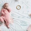Tapis Photo Bébé EAU DE ROSE écru / Rose - Vertbaudet 2 Tapis Photo Bébé EAU DE ROSE écru / Rose - Vertbaudet -Literie Bébé tapis photo bebe eau de rose